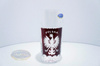 Crystal red glass with polish eagle 320ml