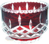 Cuenco de cristal rubí