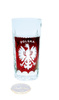 Crystal red glass with polish eagle 320ml