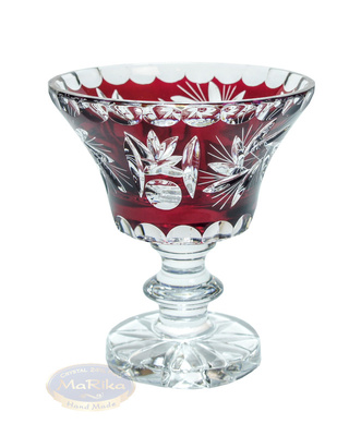 Ruby crystal platter 12 cm Mill Olive