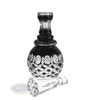 Black crystal carafe for vodka 400 ml Olive lattice