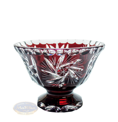 Frutero de cristal rubí 16 cm Mill Olive