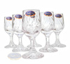 Crystal vodka glasses 25ml Frozen Leaf