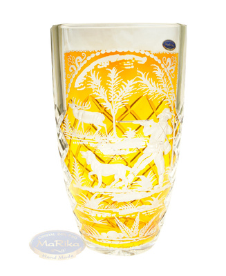Crystal engraved goblet