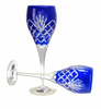 Copas de cristal cobalto 2 piezas