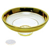 cuenco de cristal 15 cm Oro