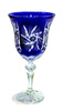 Cobalt crystal wine glasses 280ml Olive grinder