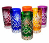 Vasos de cristal de colores para agua y bebidas 320 ml Piña