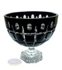 Black crystal bowl on the leg