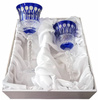 Copas de vino de cristal cobalto 280ml Francés 2 unid.