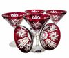 Copas de martini de cristal rubí 110ml Almazara