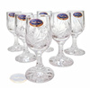 Crystal vodka glasses 25ml Frozen Leaf