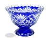 Cobalt crystal fruit bowl 16 cm Pineapple