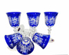 Copas de vino de cristal cobalto 170ml Almazara