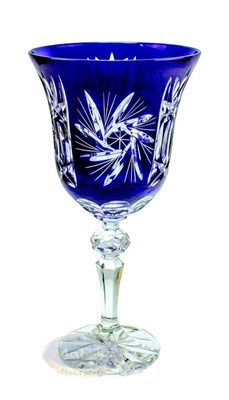 Copas de vino de cristal de cobalto 280ml Molino de Oliva