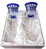 Copas de vino de cristal cobalto 280ml Francés 2 unid.