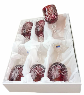 Copas de vino de cristal rubí 240 ml Pineapple