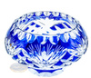 Cobalt crystal bowl