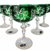 Emerald crystal champagne glasses 150ml Olive Mill