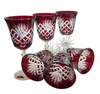 Ruby crystal wine glasses 220 ml Pineapple