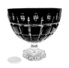 Black crystal bowl on the leg