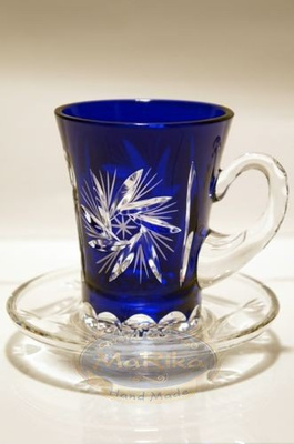 Taza de cristal de cobalto 100ml