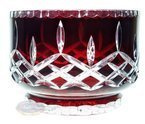 Ruby crystal bowl