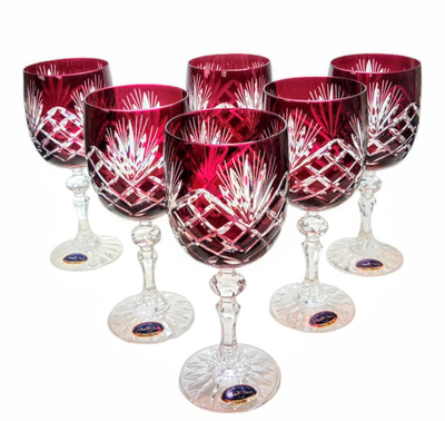 Copas de vino de cristal rubí 240 ml Pineapple