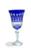 Cobalt crystal wine glasses 280 ml French