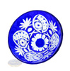 Crystal cobalt bowl butterfly