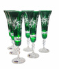 Copas de champán de cristal esmeralda 170ml Almazara