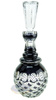Black crystal carafe for vodka 400 ml Olive lattice