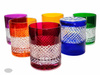Vasos de cristal de colores para whisky 350ml Caja