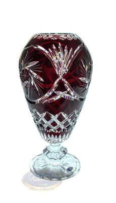 Ruby crystal vase 30 cm Mill Olive