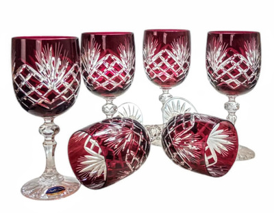 Copas de vino de cristal rubí 240 ml Pineapple