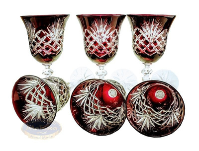 Ruby crystal wine glasses 280ml Pineapple