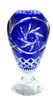 Cobalt crystal narrow vase 30 cm Mill Olive
