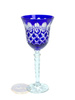 Cobalt crystal wine glasses 280 ml Crate Olive