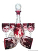 Ruby wine set with hunting theme