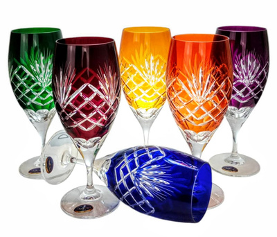 Vasos de cerveza de cristal de colores 500 ml Piña
