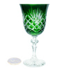 Emerald crystal wine glasses 220 ml Olive Mill