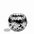 Jarrón de cristal negro 10cm Piña