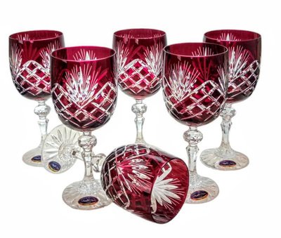 Copas de vino de cristal rubí 240 ml Pineapple