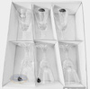 Crystal glasses for vodka 25ml Frozen Leaf