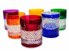 Vasos de cristal de colores para whisky 350ml Caja
