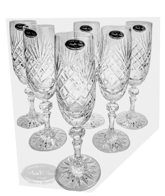 Crystal champagne glasses 170ml Pineapple