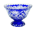 Cobalt crystal fruit bowl 16 cm Pineapple