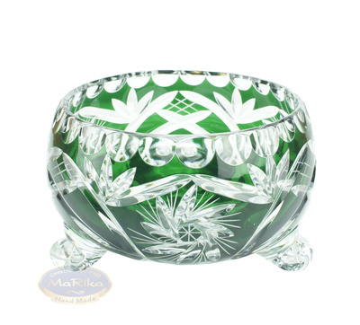 Pastel de frutas de cristal esmeralda 16 cm Molino de Oliva