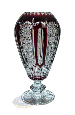 Ruby crystal vase 30 cm THC