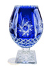 Crystal cobalt vase for small flowers Olive Grinder